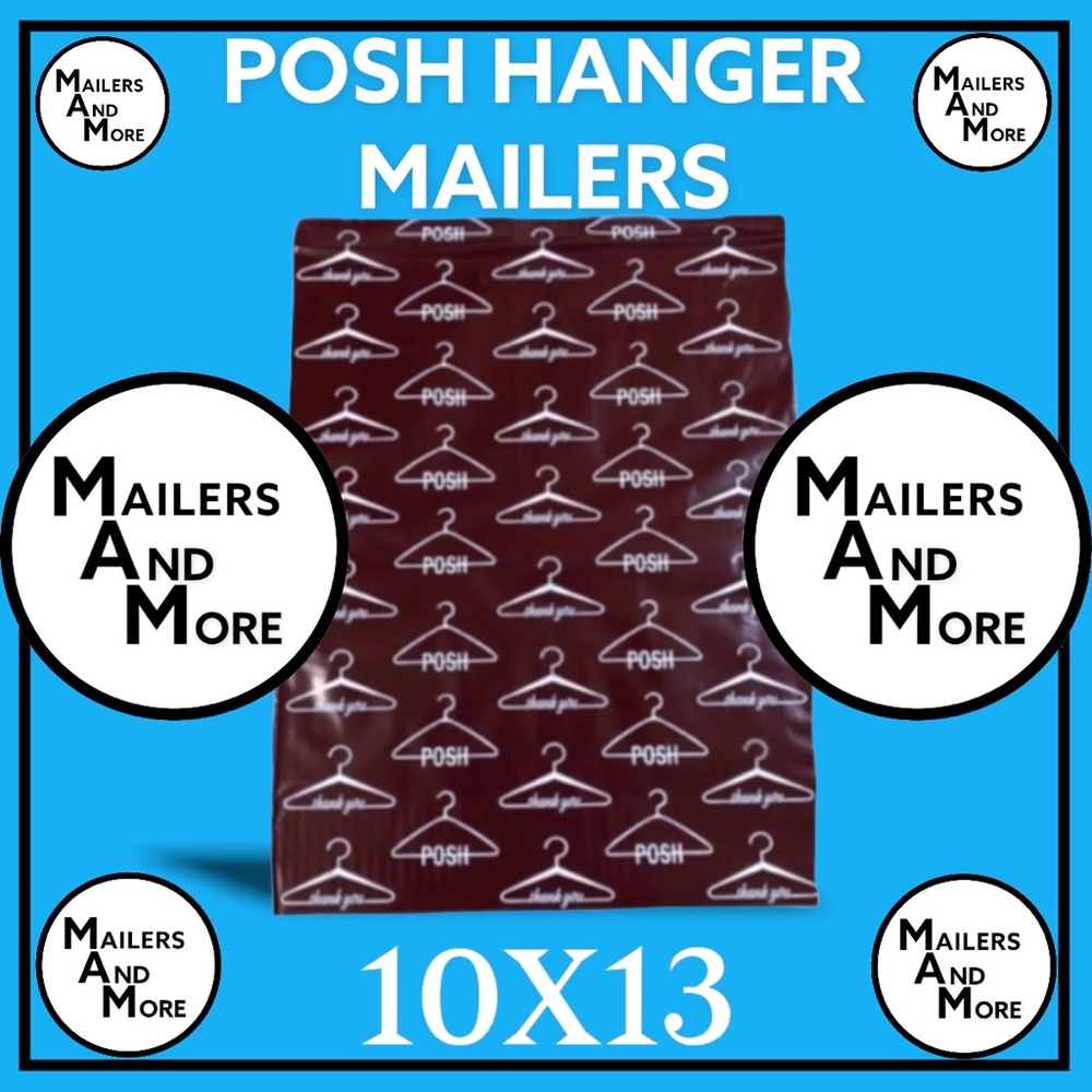 50 10X13 Poly Mailer Posh Hanger Shipping Envelopes PRICE IS FIRM - Picture 5 of 8
